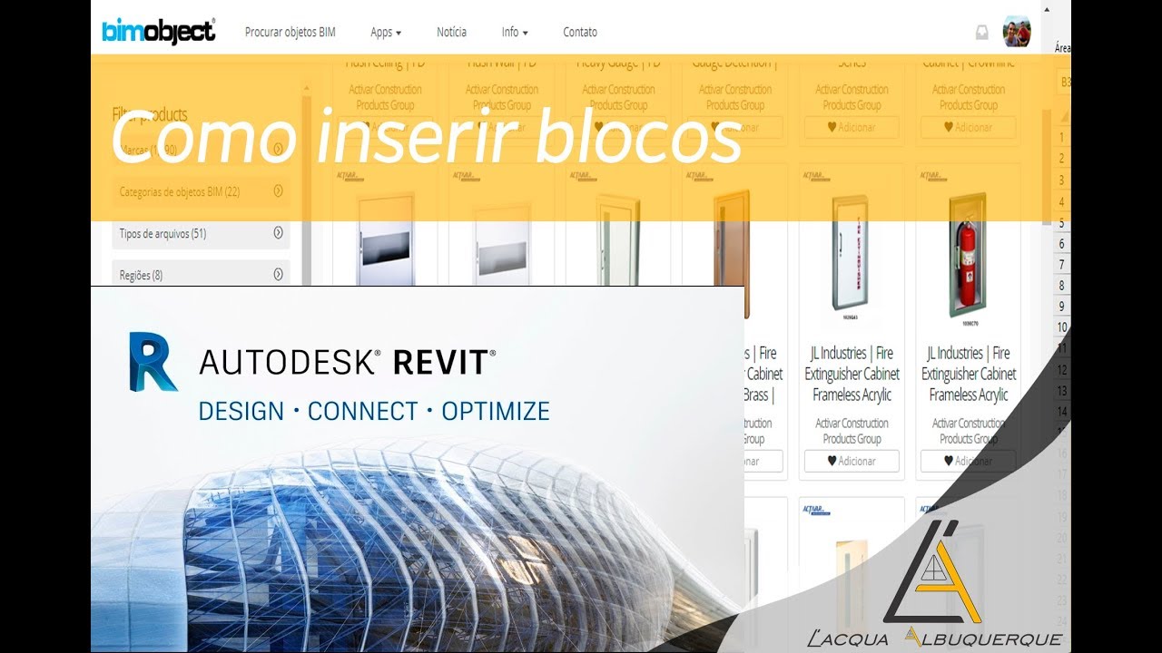 Como baixar e inserir blocos no Revit - YouTube