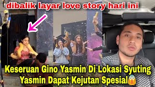 Keseruan Gino Yasmin Di Lokasi Syuting😱 Giorgino Abraham dan Yasmin Napper - bts love story