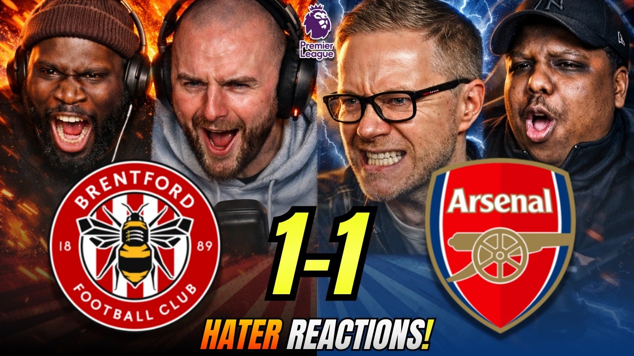 Arsenal’s RIVALS & HATERS reactions to Brentford 1-1 Arsenal! Premier ...