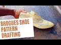 Brogues shoe pattern drafting #diy #doityourself  #howto
