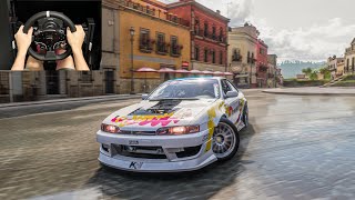 Donut Media Nissan 240SX Formula drift - Forza Horizon 5 ( Moza Racing R5 steering wheel )