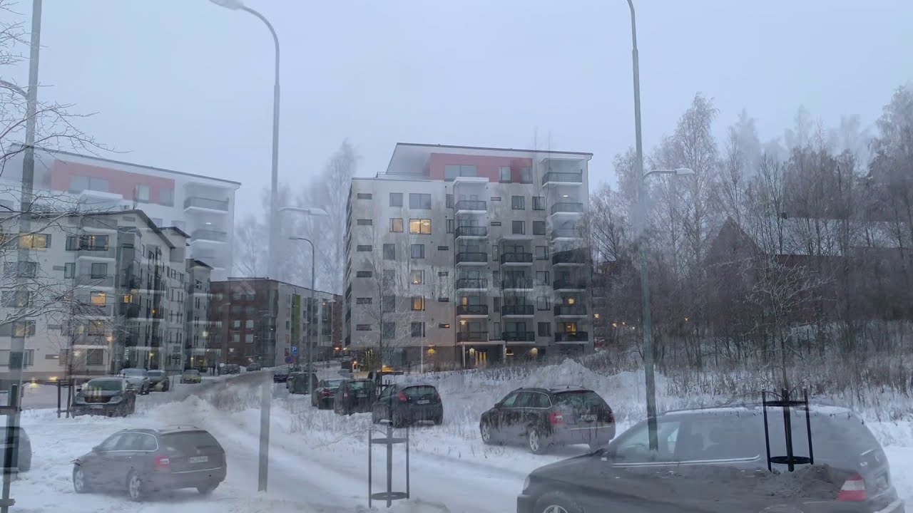 Snowfall Winter in Tampere | Today in Finland 🇫🇮 #19