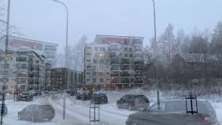 Snowfall Winter in Tampere | Today in Finland 🇫🇮 #19