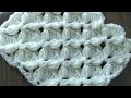 كروشيه غرزه مجسمه لعمل(سكارف/بطانيه بيبى/بلوفر...) _ How To Crochet 3D Stitch