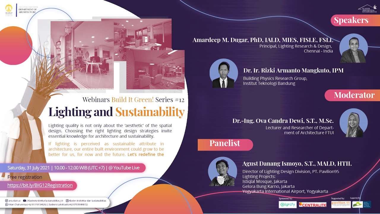 [Webinars BIG! Series #12] “Lighting and Sustainability"