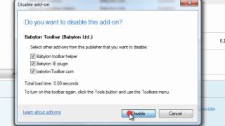 How to remove Babylon toolbar and change Babylon from your default search engine