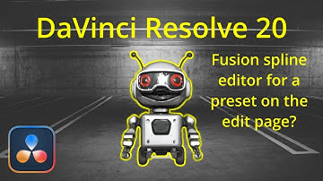 How to use the fusion spline editor when working on the edit page. DaVinci Resolve 20