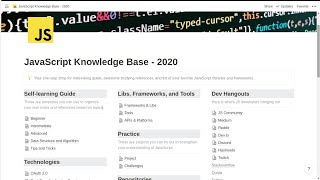 JavaScript Knowledge Base - Notion Template
