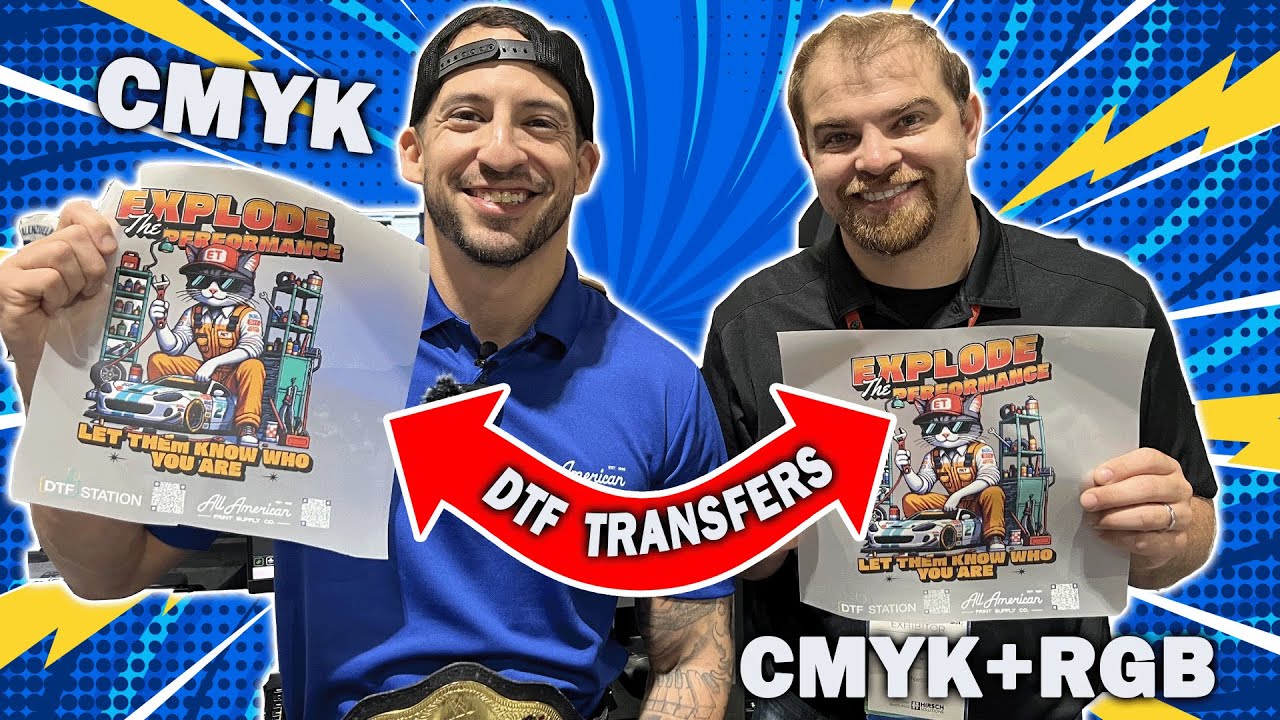 Prestige XL3: печать DTF с использованием чернил CMYKW, RGB и оранжевого цветов для большей точности