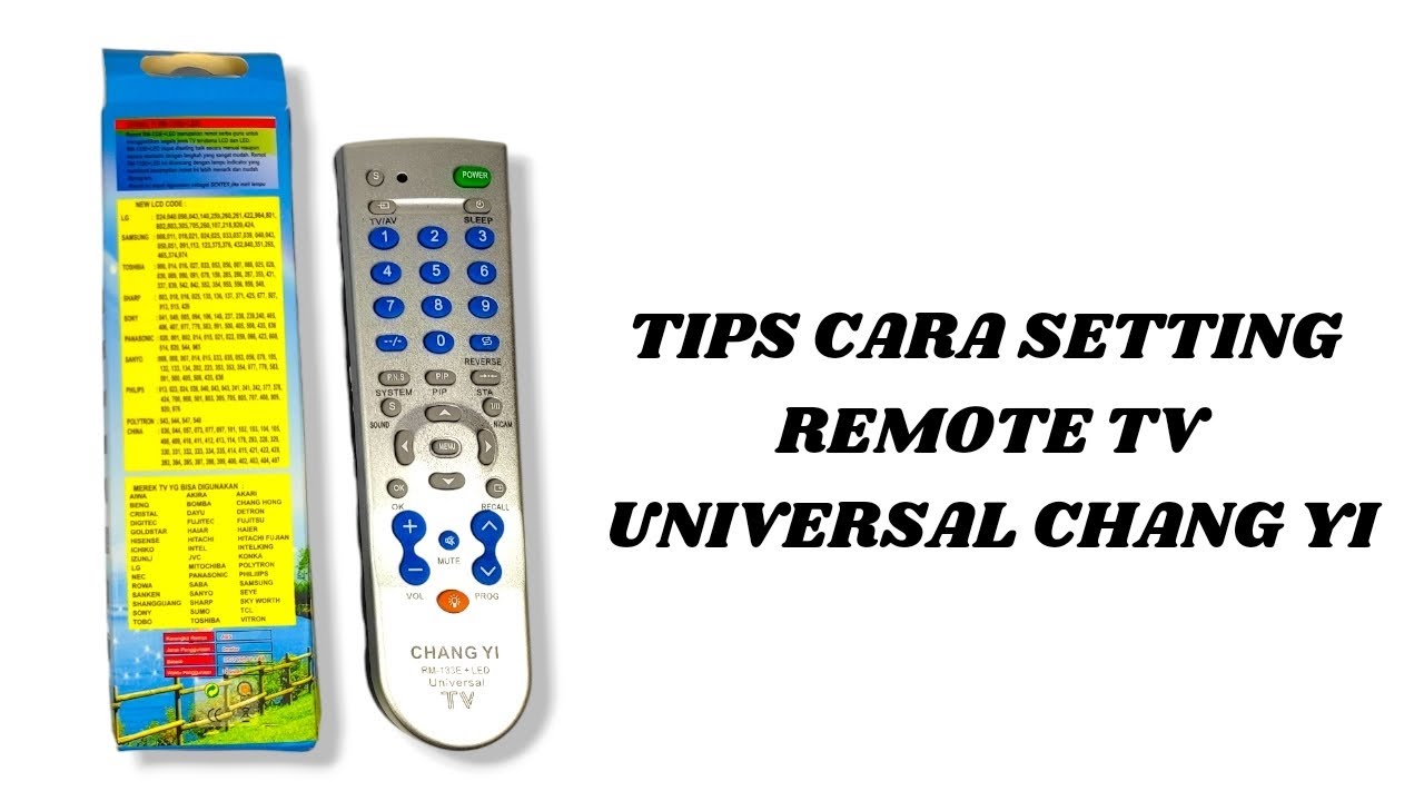 CARA SETTING REMOTE TV UNIVERSAL MERK CHANG YI UNTUK TV VITRON PILYTRON