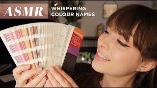 ASMR Whispering Colour Names 🤍 Page Turning • Shuffling Sounds • Soft Whispers screenshot 3