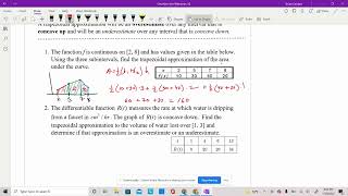 AP Calc 6.2 Trapezoidal Approximation