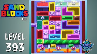 Sand Blocks: Drop Puzzle Level 393: Gameplay Solution