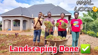 Landscaping Done✅ Final Look Of Our Home in The Village In Africa
