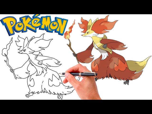 How To Draw DELPHOX POKEMON #655 | Generation 6 - YouTube