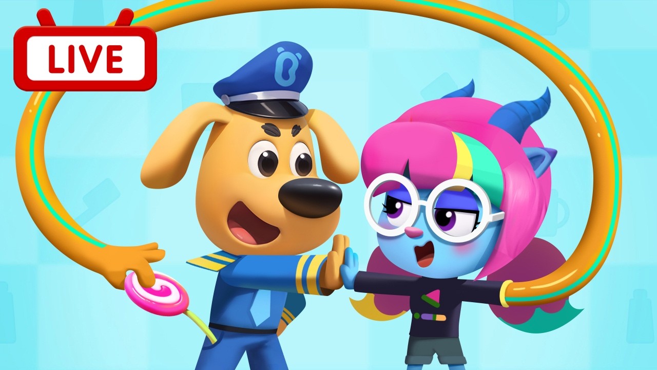 🔴【LIVE】橡膠手 +更多 | Kids Cartoon | 熱門動畫合集 | 安全警長啦咘啦哆 Sheriff Labrador | BabyBus 寶寶巴士