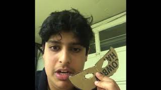 Black Panther Week Day 1 Mardi Gras Mask.