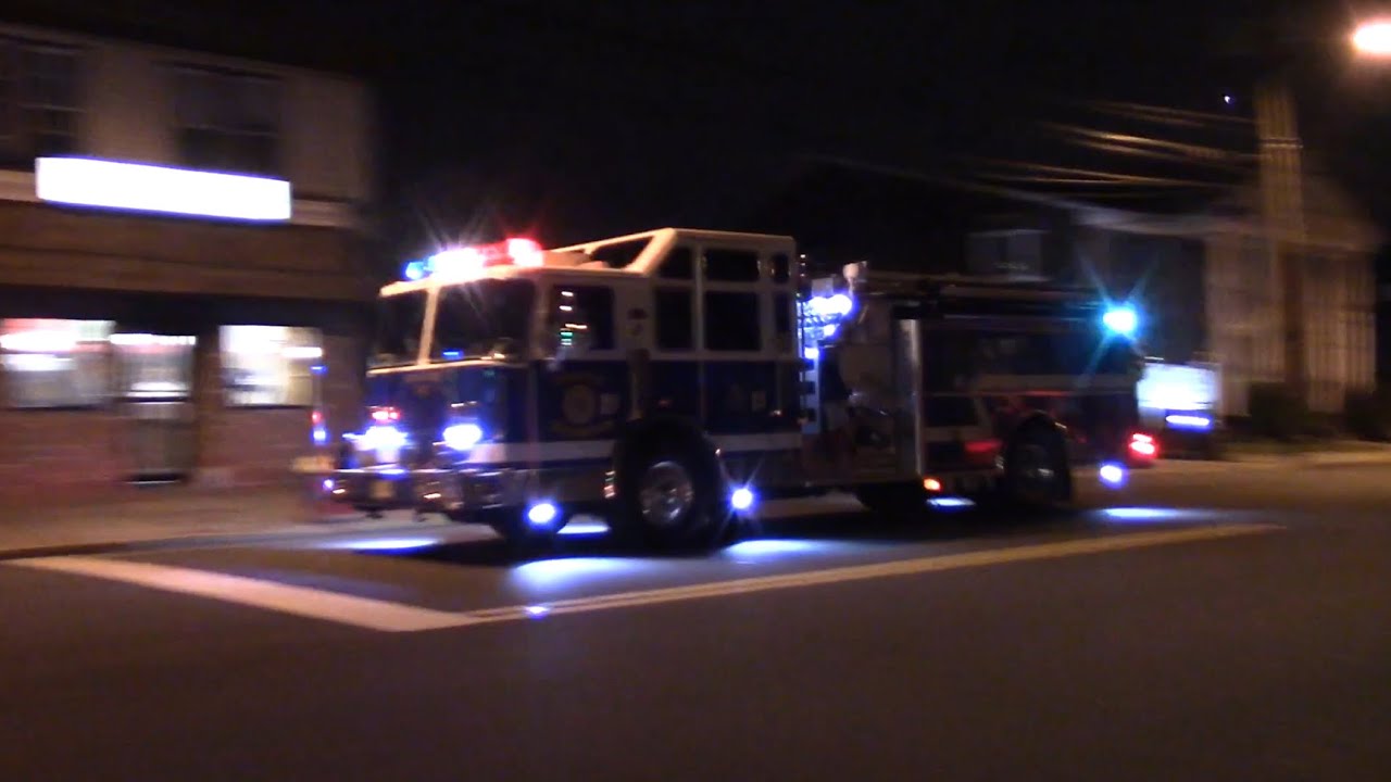 North Arlington, NJ Fire Department Engine 1, & Ladder 3 Responding