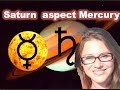 Saturn aspect Mercury in the Horoscope
