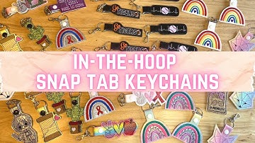 Making 40 In-The-Hoop Snap Tab Keychains on Ricoma EM1010 10 Needle Embroidery Machine