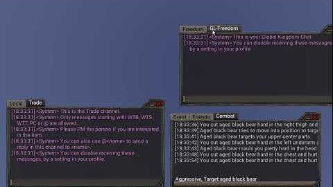 Wurm Online - tab floating