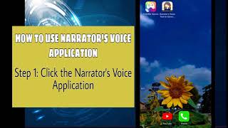 HOW TO DOWNLOAD AND USE NARRATOR'S VOICE APPLICATION | Text-To-Speech | Christine Orendain screenshot 4