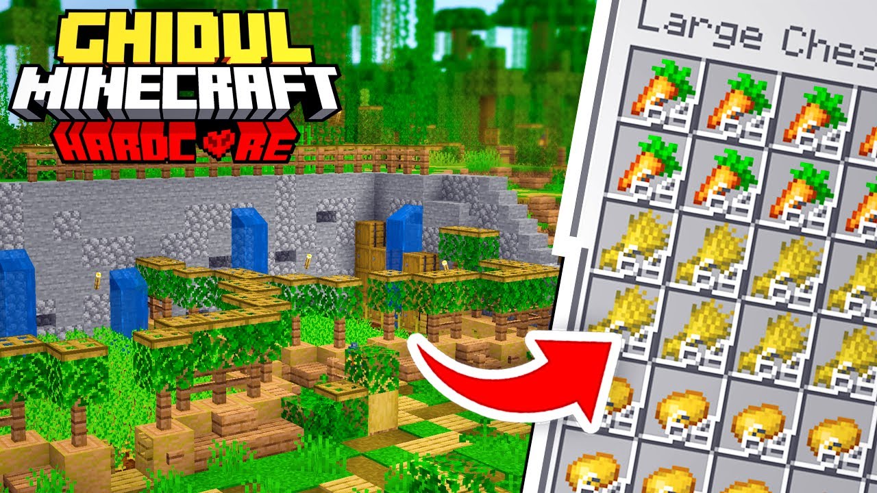 Cum sa Faci o Ferma? - Ghidul Minecraft Hardcore 1.21 - Ep.2 - YouTube