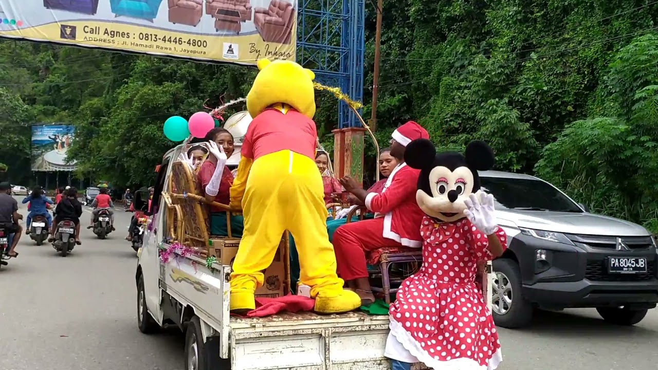 suasana santa Claus dikota Jayapura
