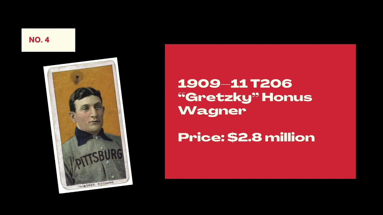 Top Five Most Expensive Baseball Cards YouTube
