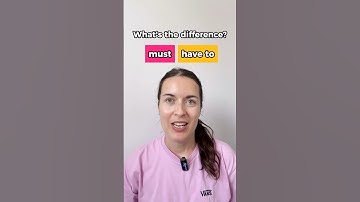 MUST and HAVE TO - what’s the difference in English?