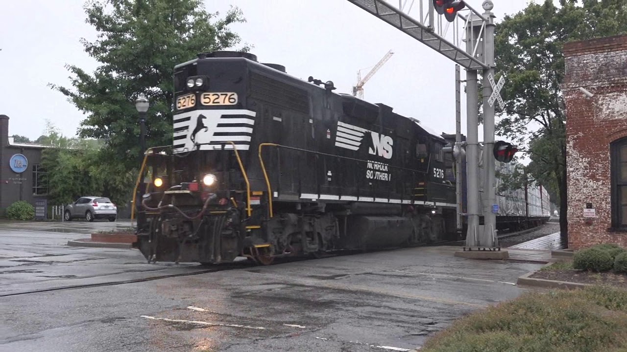 NS Train Crossing, Greenville SC YouTube