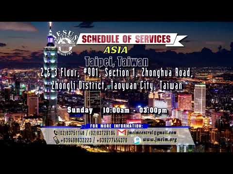 Watch!!! JMCIM Central Live Streaming of SUNDAY GENERAL WORSHIP 