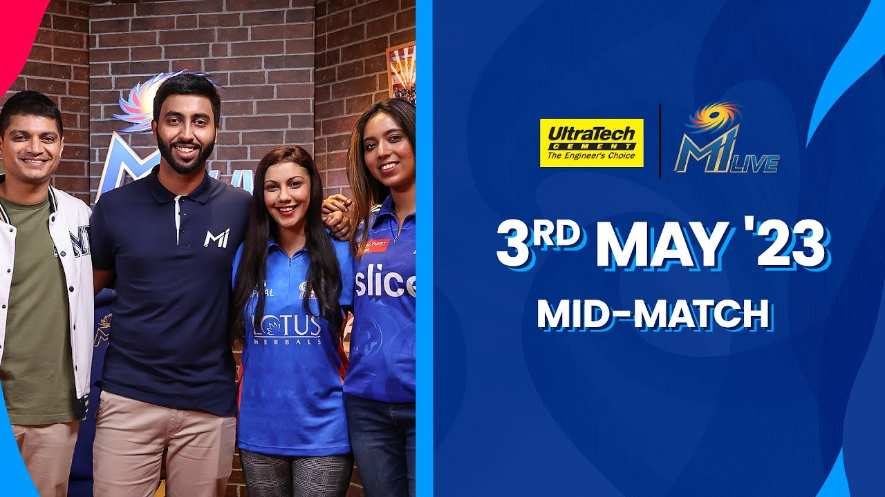 UltraTech MI Live: PBKS vs MI - Mid-match Show | Mumbai Indians