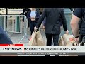 Secret Service Delivers Trump’s McDonald’s Order To NYC Courthouse