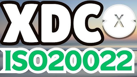 🚨WAAROM #XDC HET LEIDINGGEVENDE DOEL ZAL KOMEN VOOR #ISO20022🤔