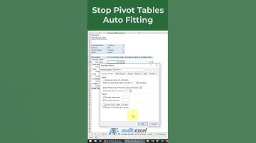 Stop Pivot Table from resizing