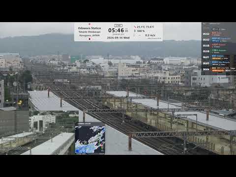 🔴Live東海道新幹線小田原駅ライブカメラ/Shinkansen Odawara Station Live Camera/Bullet train