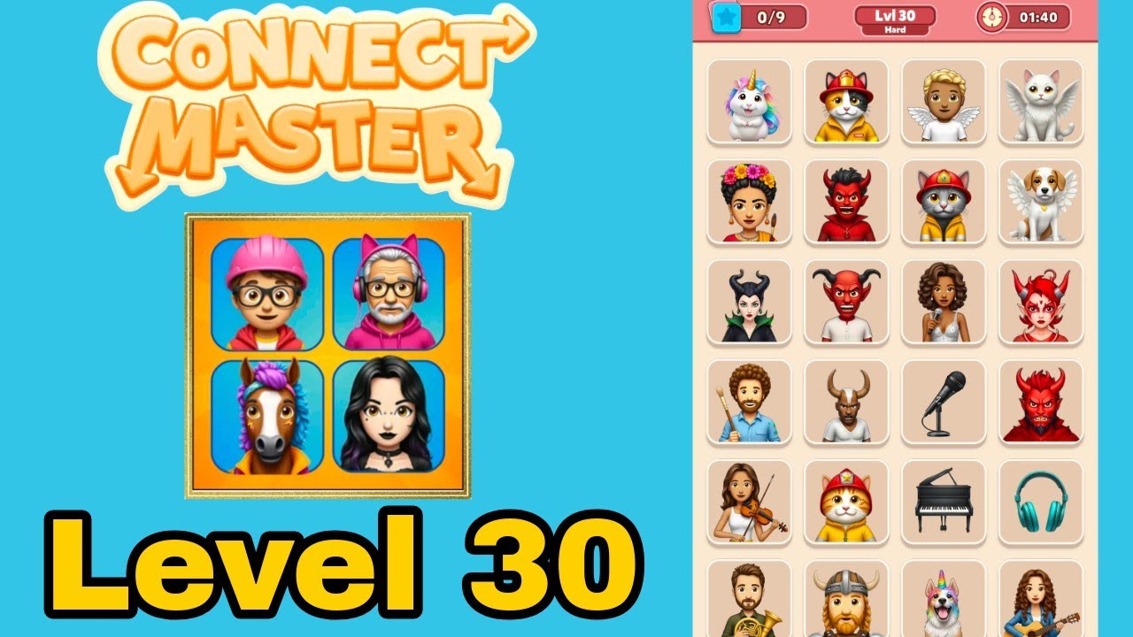 Connect master match puzzle level 30 solution walkthrough 