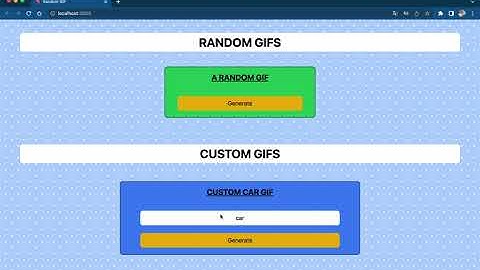 Random gifs using React js || web app ||
