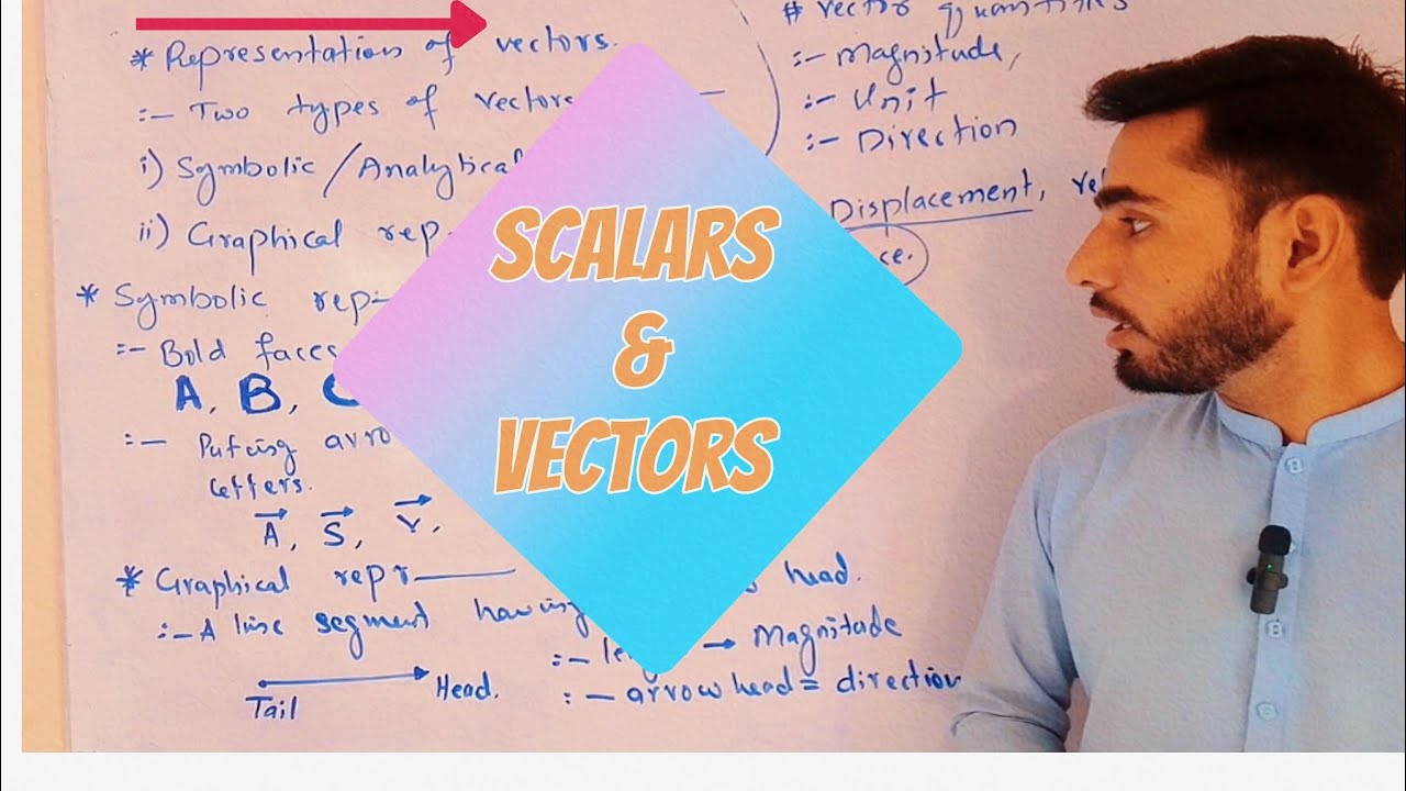 scalars and vectors and vector representations - YouTube