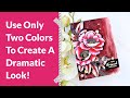 Create a Dramatic Floral Watercolor Card