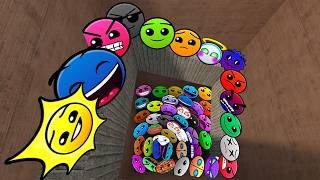 Geometry Dash and Lobotomy Dash Nextbots Chase me in Maze Garry's mod