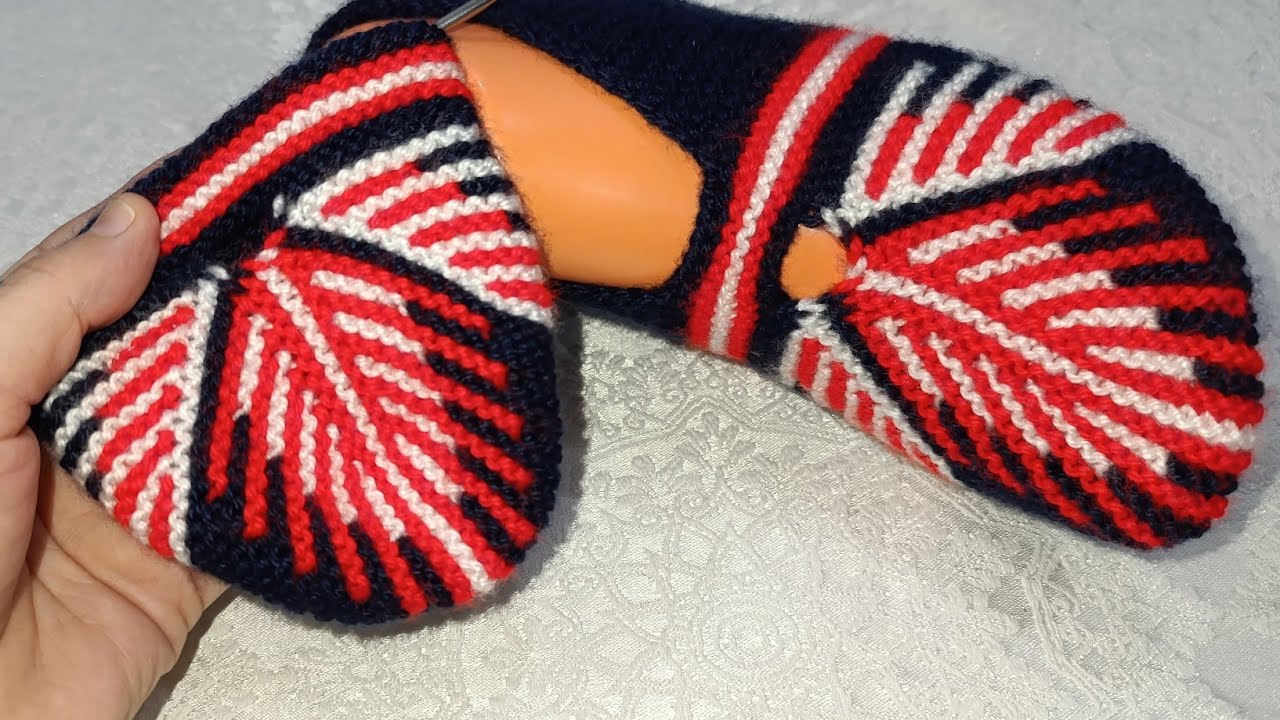 💥Efsane oldu 👌🏼 iki şiş patik yapılışı #knitting #crochet #keşfet #diy #handmade #örgü #beşşiş