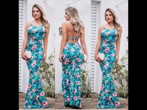 vestido estampado sereia