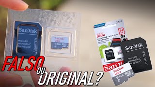 CUIDADO antes de COMPRAR um Cartão Micro SD da Sandisk - Como descobrir se é VERDADEIRO ou FALSO!