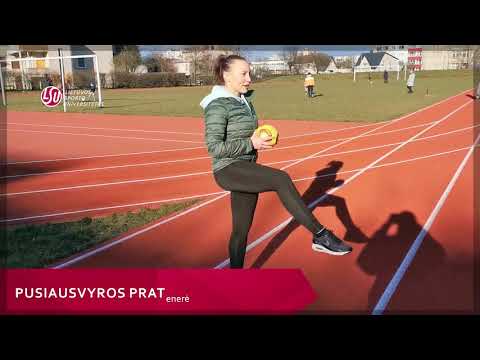 Pusiausvyros pratimai su kamuoliu