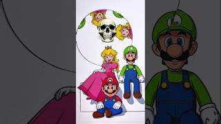 Which Face Expression Matches Princess Peach face with Mario and Luigi #marioart #papercraft