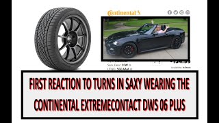 My Initial Reaction to the Continental Extremecontact DWS 06 Plus on Saxy
