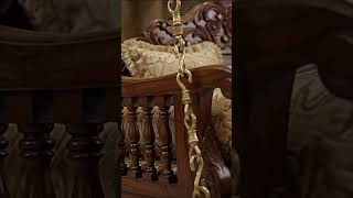 Luxury Wooden Handicraft Swing For Living Room.