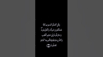 أَنَّ الله هوَ التَوابُ الرَحيم-سورة التوبة اية 104-105-بصوت القارئ ياسر الدوسري